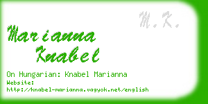 marianna knabel business card
